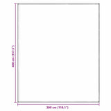 Tent Carpet Folding Manual Light Grey 400 x 300 cm Polyethylene 42000197