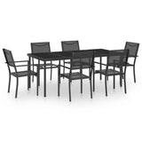 Outdoor Dining Set Anthracite for the frame, Black for the seats 3073518