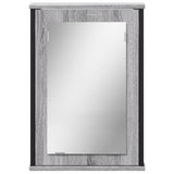 Bathroom Mirror Cabinet Grey Sonoma 42x12x60 cm Engineered Wood 842434