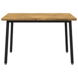 120 x 70 x 75 cm Solid Acacia Wood White and Black Rectangular 937598