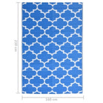 ZNTS Outdoor Rug ARAKIL Blue 160x230 cm PP 317000