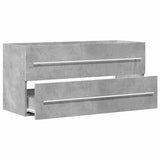 Sink Cabinet Concrete Grey 100x38.5x48 cm Engineered Wood 856233