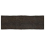 Table Top Dark Brown 200x60x cm Treated Solid Wood Live Edge 364050
