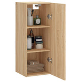 Wall Mounted Cabinet Sonoma Oak 34.5x34x90 cm Engineered Wood 834997
