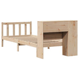 Bookcase Bed without Mattress 75x190 cm Small Single Solid Wood Pine 3321676