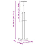 Trade Show Displays 2 pcs Black 26.5 x 26.5 x 150 cm Steel 3407637