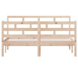 3101263 Bed Frame without Mattress Solid Wood 140x190 cm
