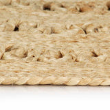 Handmade Rug Braided Jute 210 cm 343612