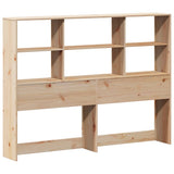 Headboard with Storage 160 cm Solid Wood Pine 855654