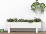 Garden Raised Bed White 101x30x38 cm Solid Wood Pine 825185