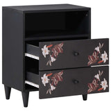 Bedside Table Multicolour 50 x 33 x 60 cm Solid Mango Wood 4018710