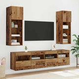 TV Wall Cabinets 2 pcs Old Wood 40 x 30 x 40 cm Engineered Wood 882972
