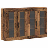 Wall Mounted Cabinets 2 pcs Old wood 69.5 x 34 x 90 cm 3394566