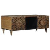 Coffee Table Brown 100 x 54 x 40 cm Solid Mango Wood 4018344