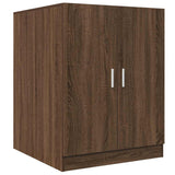 ZNTS Washing Machine Cabinet Brown Oak 71x71.5x91.5 cm 813196