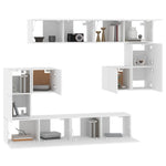 Wall-mounted TV Cabinet White Engineered Wood 3114582