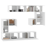 Wall-mounted TV Cabinet White Engineered Wood 3114582