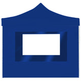 Professional Folding Party Tent with Walls Aluminium 2x2 m Blue 48931