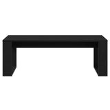 Coffee Table Black Oak 102 x 50 x 35 cm Engineered Wood 862071