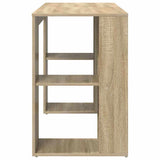Desk with Shelf Sonoma Oak 130 x 50.5 x 75 cm Engineered Wood 869500