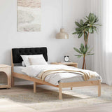 Bed frame Brown and black 80 x 200 cm Solid pine wood 878641