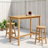 Bar Table Natural 110 x 60 x 105 cm Solid-Teak 42030007