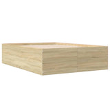 Bed Frame without Mattress Sonoma Oak 135x190 cm Double 3280946