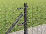 Welded Wire Fence with Concrete Base 25 x 0.4 m 3350946