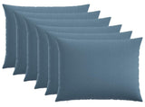 Cushion Cover 6 pcs HEERLEN Jeans Blue 80 x 80 cm Fabric 913518
