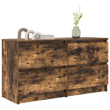 TV Cabinet Smoked Oak 100x35x54 cm Engineered Wood 861800