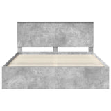 Bed Frame with Headboard Concerte 160 x 200 cm Solid Pine Wood 3410986