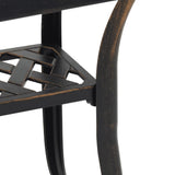Garden Table Bronze 53x53x53 cm Cast Aluminium 4002819