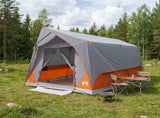 Tunnel Tent Grey and Orange 8-Person Polyester and Steel 42028659