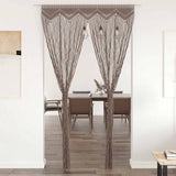 Macrame Curtain Taupe 140x240 cm Cotton 323980