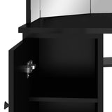Dresser Black MDF Dressing Table Other Modern Mirror 326534