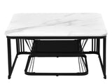 Nest of 2s Square Coffee Coffee Set Nesting Sofa Multi-functional End Side WF308436WAA
