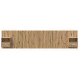 Headboard With Cabinet 3 pcs Artisan Oak Engineered Wood 3416054