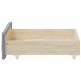 Bed Storage Drawers 2 pcs Light Grey Engineered Wood and Fabric 833926