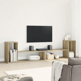 TV Cabinets 2 pcs Sonoma Oak 100x30x50 cm Engineered Wood 840795