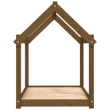 Dog Bed Honey Brown 101x70x90 cm Solid Wood Pine 822215