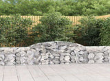 Arched Gabion Baskets 15 pcs 300x30x60/80 cm Galvanised Iron 3146497