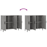 Sideboard Grey Sonoma 90x34x80 cm Engineered Wood 828114