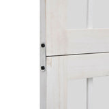 Room Divider 6 Panels White Solid Wood Paulownia 358794