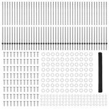 Welded Wire Fence 100 x 1.5 m PVC-Coated Steel Grey 3336940