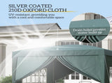3 x 3m Pop Up Gazebo, Wedding Party Canopy Tent Marquee with Carry Bag and Windows, Green T3398P313588