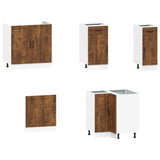 11 Piece Kitchen Cabinet Set Lucca Smoked Oak Engineered Wood 3314956