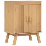 Bathroom Furniture Set with Door 3 pcs Brown 114 x 43 x 73.5 cm 3334189