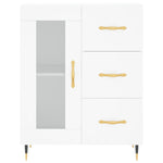 Highboard White 69.5x34x180 cm Engineered Wood 3199921