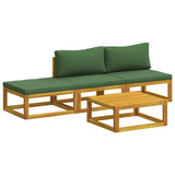 Sofa Set 4 pcs Natural Solid Acacia Wood 3417272