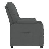 Recliner Chair Dark Grey Fabric 352412